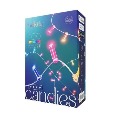 SERIE DE 100 LUCES LED  RGB 19.6 LINEALES CANDIES TWINKLY