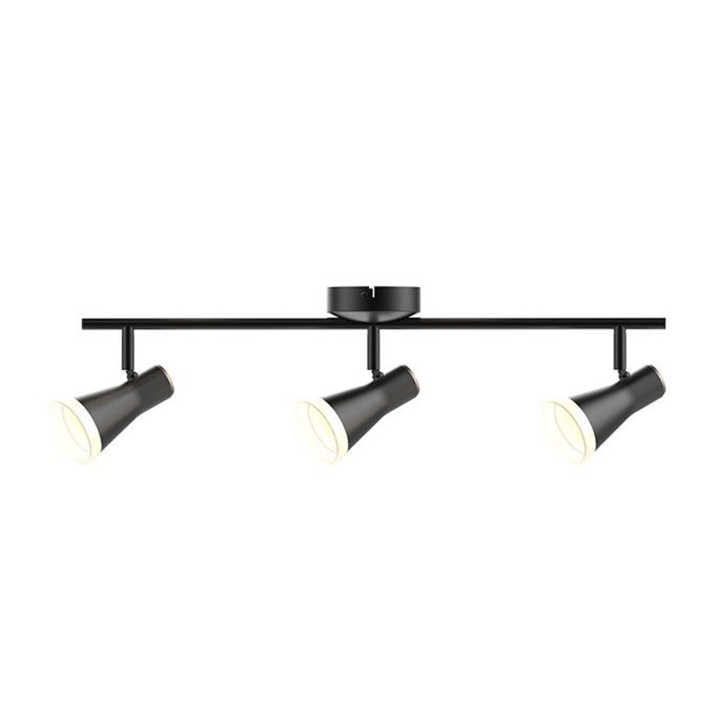 [SPO0084] LAMPARA LED TIPO SPOT TRIPLE 3X4W MV 3000K NEGRO TECNO LITE