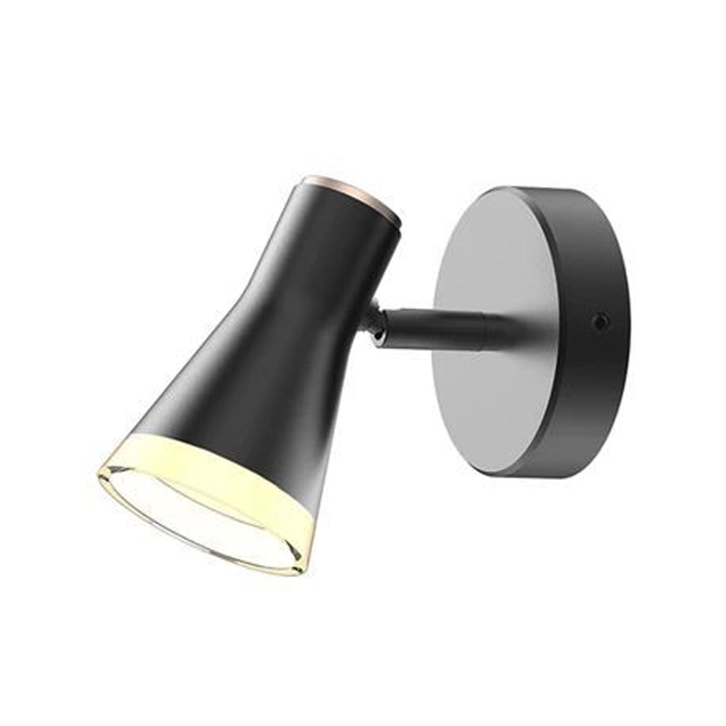 LAMPARA LED TIPO SPOT SERIE CLOE 4W MV 3000K NEGRO TECNO LI